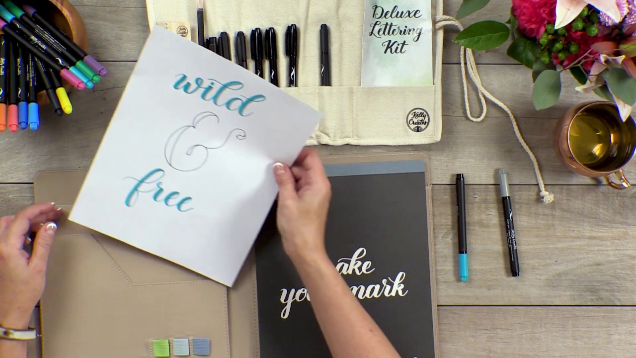 Hand Lettering with the Deluxe Lettering Kit by Kelly Creates 