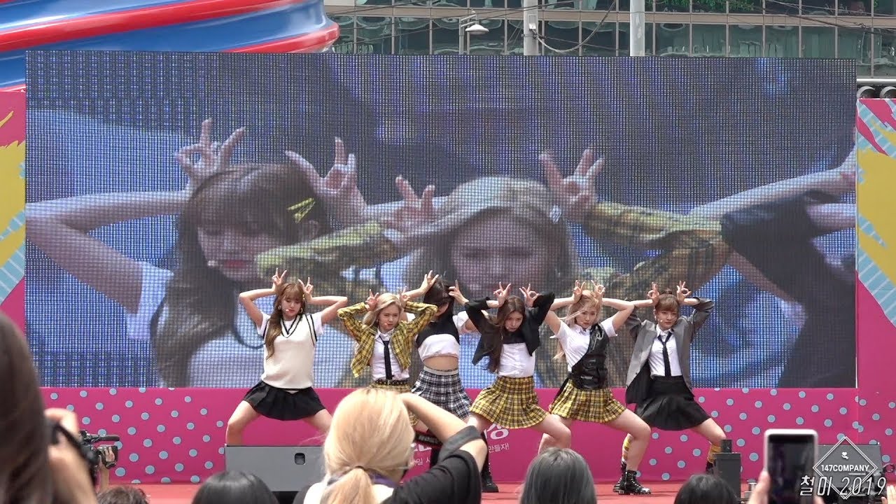 EVERGLOW full BonBonChocolat 에버글로우 전체 봉봉쇼콜라 190525 BY 147Company u클린콘서트 직캠 fancam