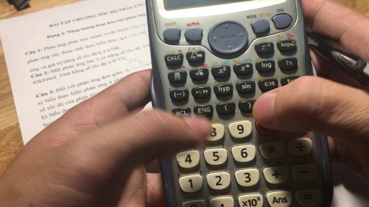 Hoá Đại Cương: Năng lượng hoạt Hoá - Phương trình Arhenius