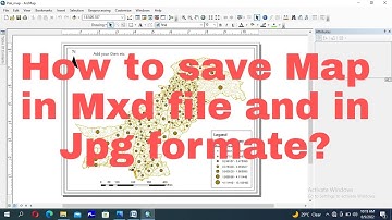 How to save map in mxd file and in JPG format? #gis #arcgis #esri #arcgistutorial
