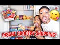 INSANE GROCERY SHOPPING VLOG FOR OUR NEW APARTMENT!