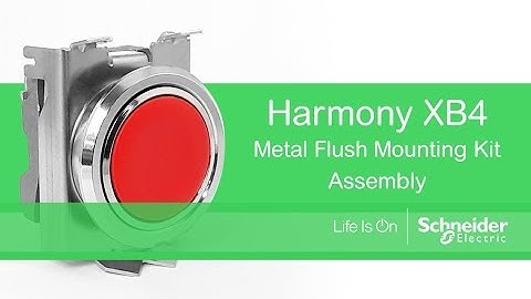 How to Mount Harmony XB4 Flush Pushbuttons