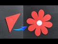 How to make paper flower craft  paper flower making step by step  diy flower craft