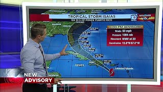 Tracking the Tropics: Tropical Storm Isaias forms late Wednesday