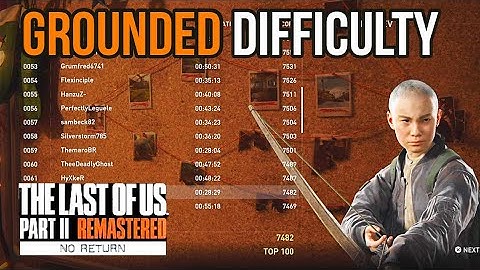 THE LAST OF US PART 2 REMASTERED - No Return Grounded Difficulty Gameplay Daily Run]