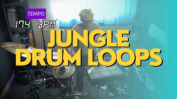 Jungle Drum Loops 174 BPM // The Hybrid Drummer