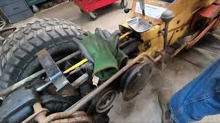 Installing a Hi-Lo on Early Simplicity, Allis-Chalmers or Wards Squire. Bloopers left in!!