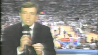 CBS Intro: Game 1, 1989 NBA Finals; Pistons/Lakers