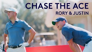 Rory McIlroy & Justin Thomas try to make a holeinone with 50 balls