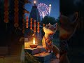 Little Fox and the Diya | Heartwarming 3D Festival Scene | Peaceful Night at the Village Temple