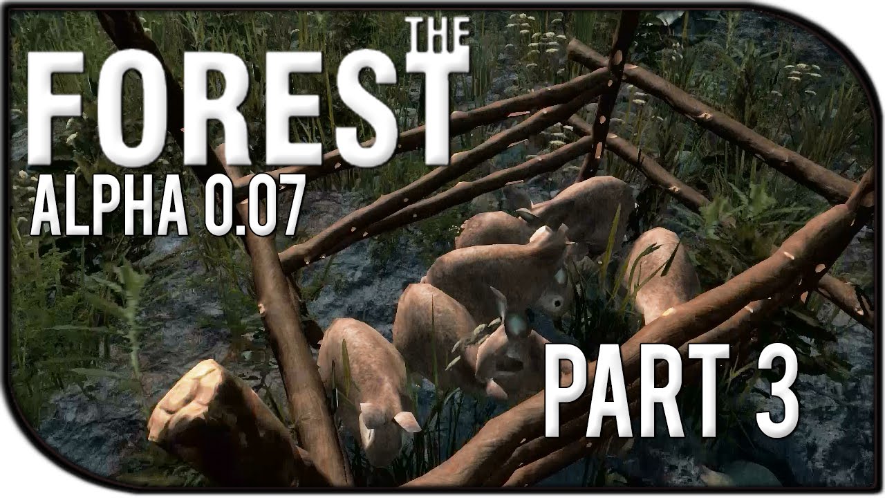 The Forest Gameplay Part 3 RABBIT CAGE!!! (v0.07) YouTube