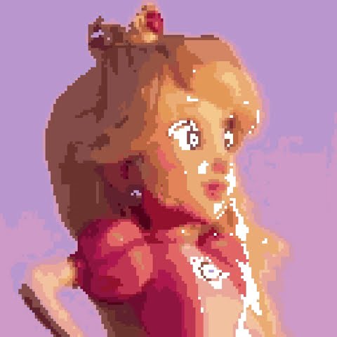 Princess peach color By number - YouTube