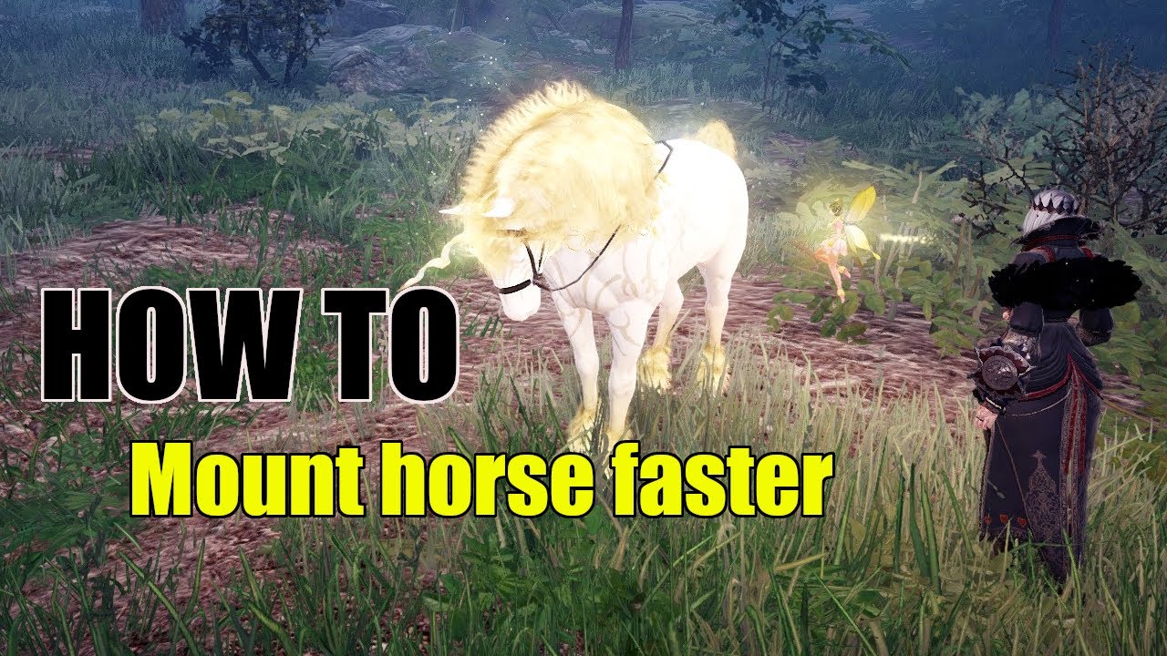 How To Mount Horse Faster Black Desert Online Youtube