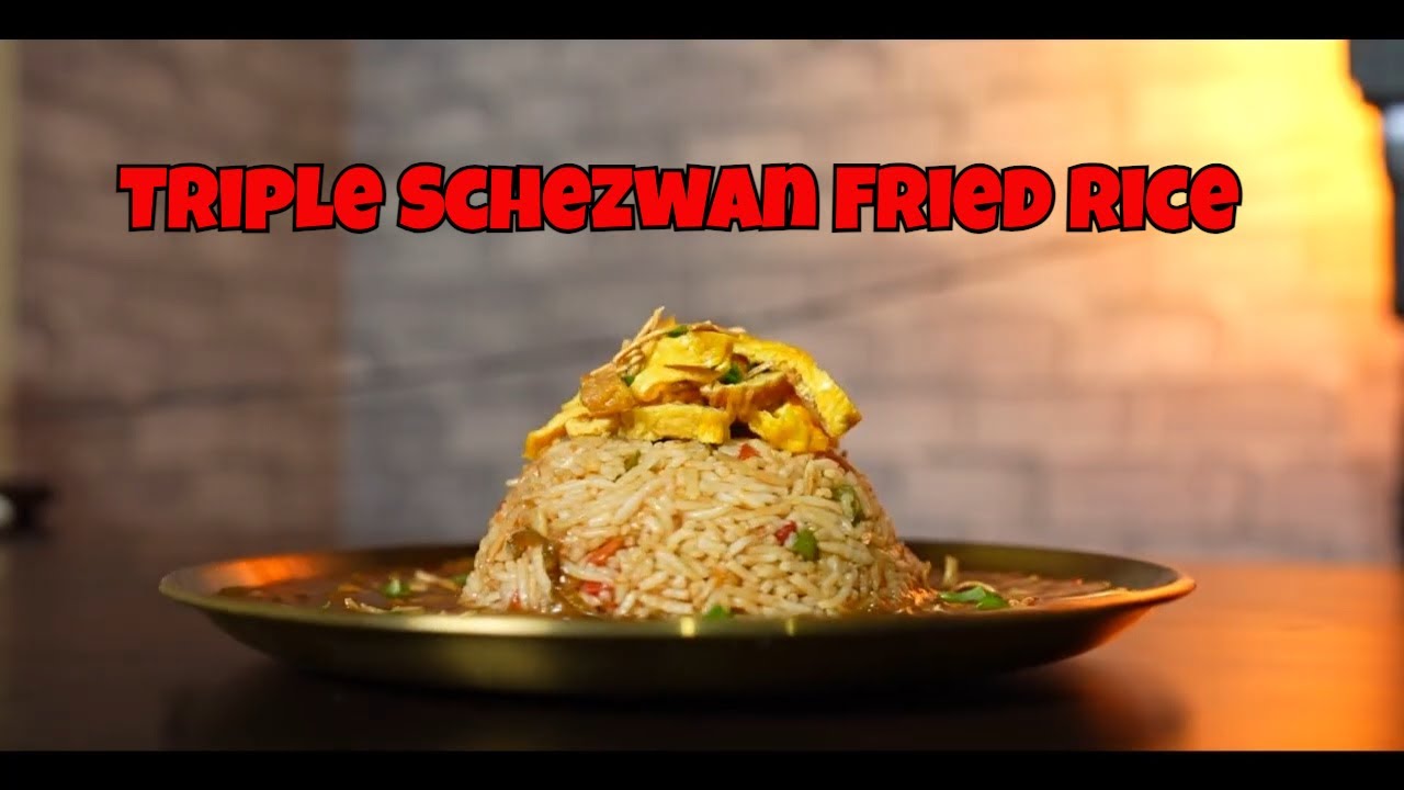 Triple Schezwan Fried Rice|Easy home cooking |Desi chinese # ...