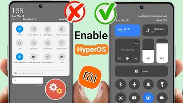 Enable HyperOS Control Center on Redmi 13C || Return HyperOS To Miui Control Centre On Xiaomi Phone