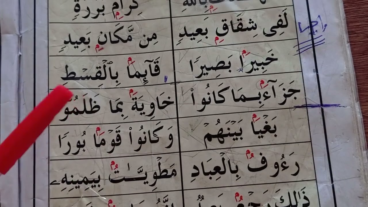 القاعدة النورانية (إقلاب التنوين)