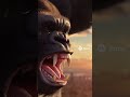 "Kong conquers the Empire State. Epic sunset scene."The 8th Wonder of the World meets the sunset in