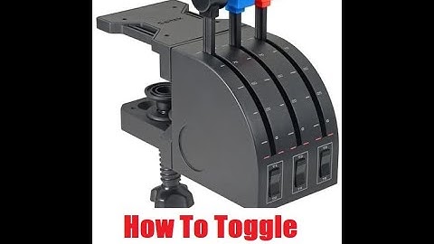 FS2020 - How to Toggle Reverse Thrust on Logitech Throttle Quadrant