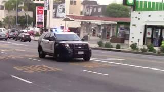 2x LAPD Ford Explorers Responding