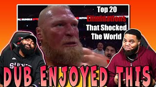 INTHECLUTCH REACTS TO WWE TOP 20 ROYAL RUMBLE ELIMINATIONS THAT SHOCKED THE WORLD