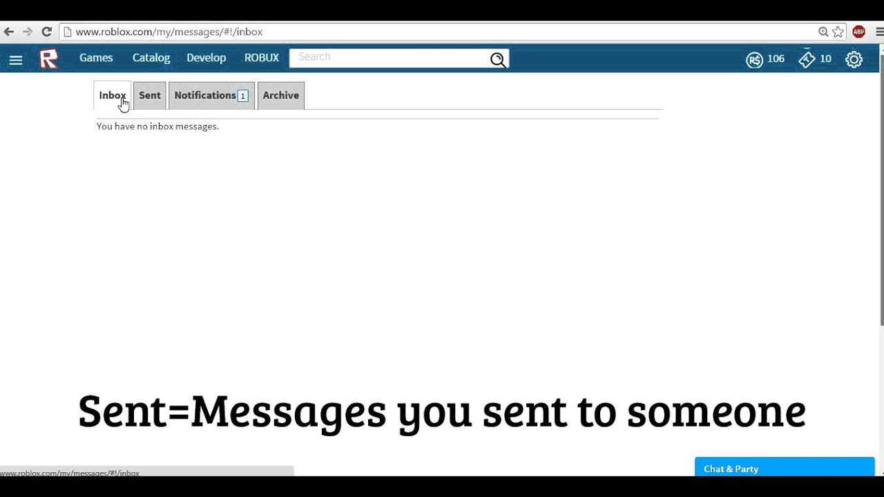 How To See Your Messages Roblox Youtube - how do you send messages on roblox