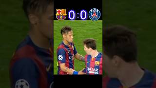 Messi & Neymar 🆚 Psg. Barcelona vs psg highlights. #football #soccer #shorts
