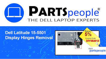 Dell Latitude 15-5501 (P80F003) Display Hinges How-To Video Tutorial