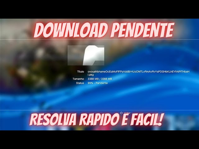 Como resolver erro 99% PENDENTE durante download no PS3 de forma simples 