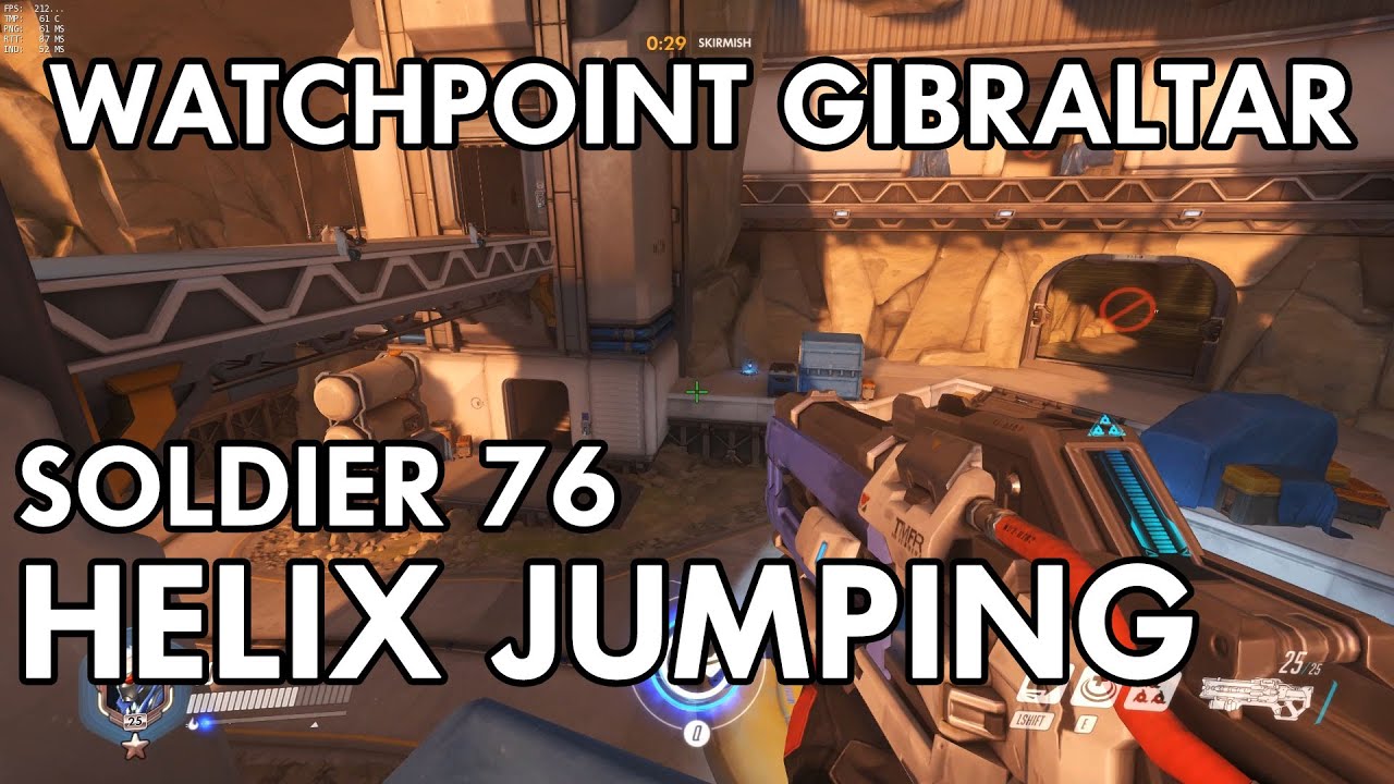 Helix Rockets Soldier 76 Helix Rocket Jumps on Watchpoint Gibraltar | Overwatch ...