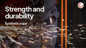 Testing of Konecranes S-series cranes synthetic rope for strength and durability (full video).
