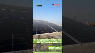 3.7 KW Rooftop solar plant installed at Sainik Vihar, Kankerkhera by American Energy