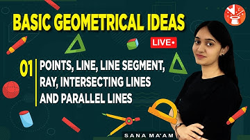 Basic Geometrical Ideas - 1 | Points, Line, Line segment, Ray, Intersecting lines, and parallel line