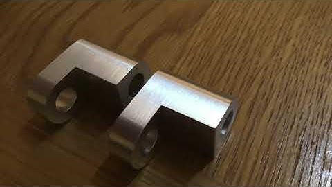 Caliper Mounts made by CNC Milling Machine