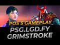 PSG.LGD.fy Grimstroke Pos 5 | Full Gameplay Dota 2 Replay
