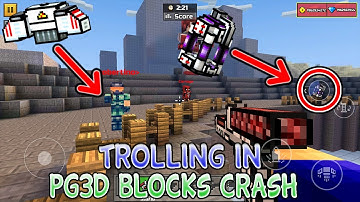 Trolling Players in the Pixel Gun 3D Blocks Crash Minigame