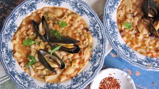 Pasta e Fagioli with Seafood  An Authentic Italian Recipe!