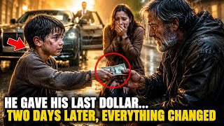 A Poor Boy Gave His Last Dollar to a Homeless Man... Two Days Later, Everything Changed