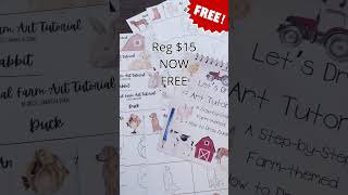 Farm-Themed Drawing Fun: Free How to Draw Tutorial Book! #fortheloveofhomeschooling