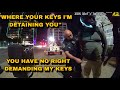 Cop Wants His Keys Over A Parking Violation 