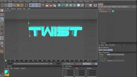 Cinema 4D | Twist and Spin Text Tutorial