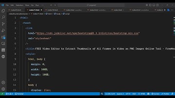 Build a FFMPEG WASM Video Editor to Extract Video Thumbnails as Images in Browser Using HTML & JS
