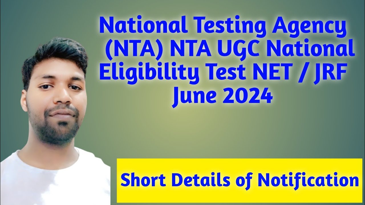 NTA UGC NET / JRF Exam June 2024 Apply Online Form short detail ...