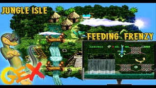 Gex: Chanel 3: Jungle Isle: Level: 1: Feeding Frenzy (PSX) Gameplay screenshot 2