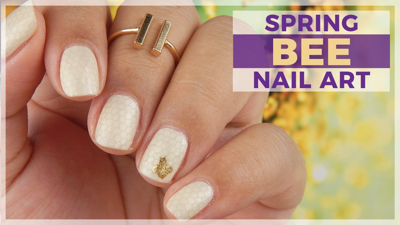 1. Cute Bee Nail Art Designs for Spring - wide 1