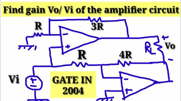 GATE 2004 IN PAPER Operational Amplifier Solved Problem