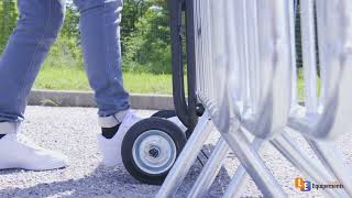 Diable De Transport Multifonction Praticdiable Pour Le Transport De Barrières De Police Vigipirate