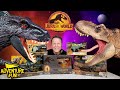 Jurassic world dominion dinosaur toy action figures trex  indoraptor toy review adventurefun