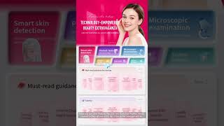 Operation video of skin analyzer machine 