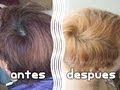 Como hacer una limpieza de color en el cabello (shampoo decolorante)