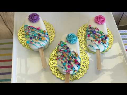 Princess Unicorn Sprinkles Popsicle Cake Pops